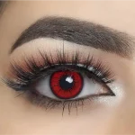 kırmızı alevli renkli yıllık lens